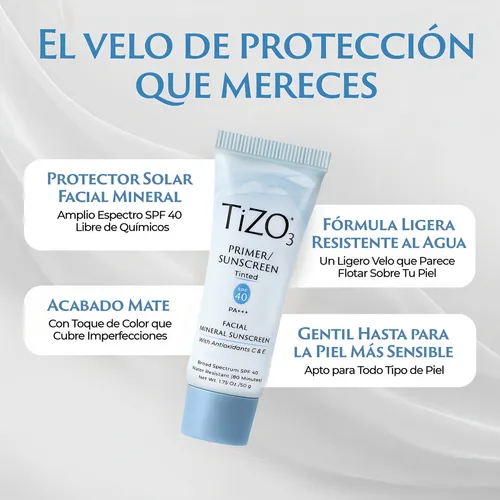 [164] TIZO3 PROTECTOR SOLAR MINERAL COLOR SPF40 50G