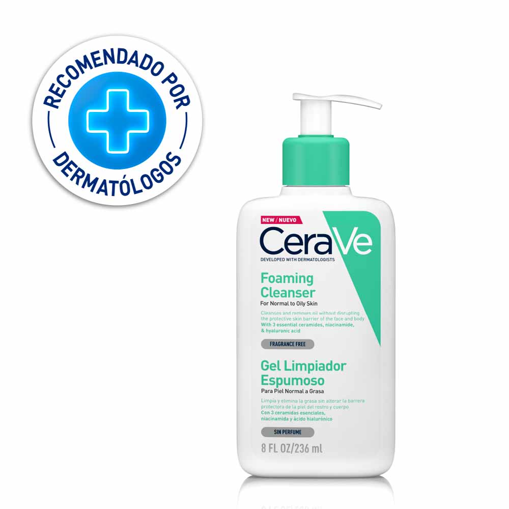 [296] CERAVE GEL LIMPIADOR ESPUMOSO X 236 ML