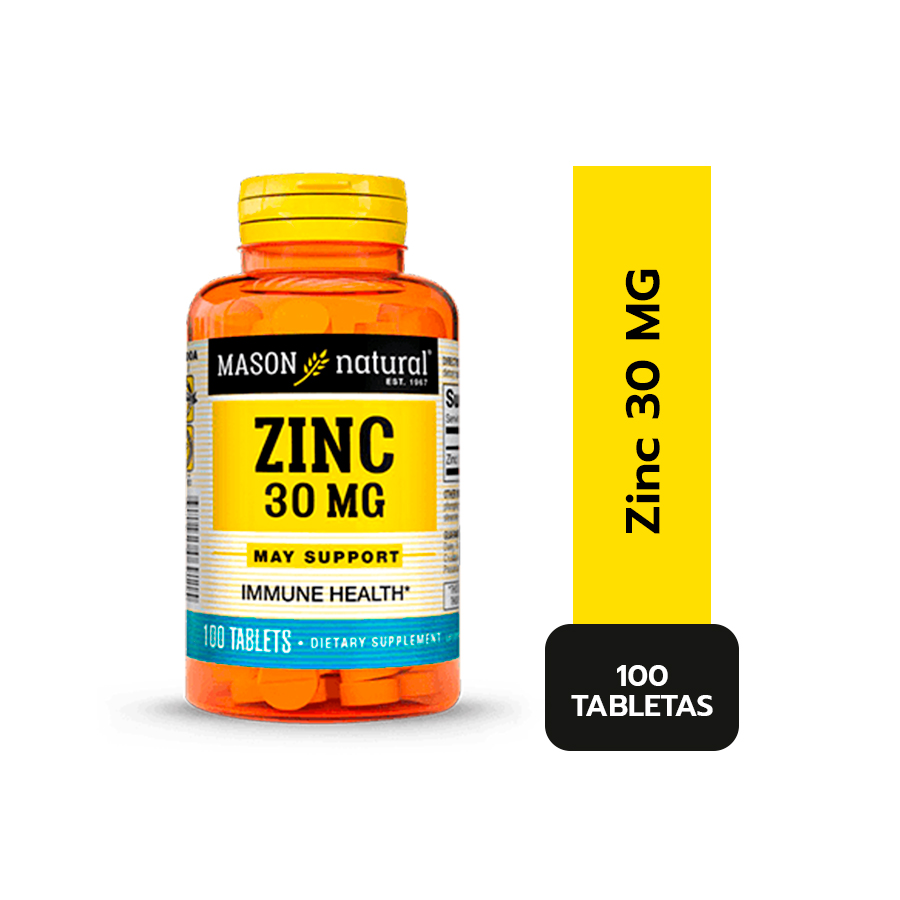 ZINC 30MG FCO X 100 TAB