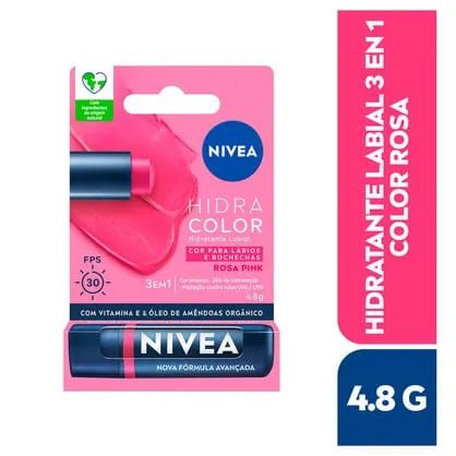 LIP CARE 3 EN 1 HIDRATANTE ROSA - NIVEA