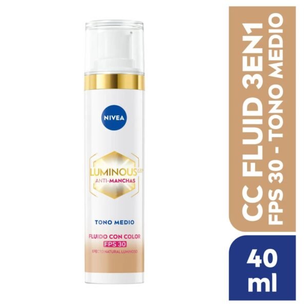 LUMINOUS ANTIMANCHAS FLUIDO CON COLOR Nº2-NIVEA